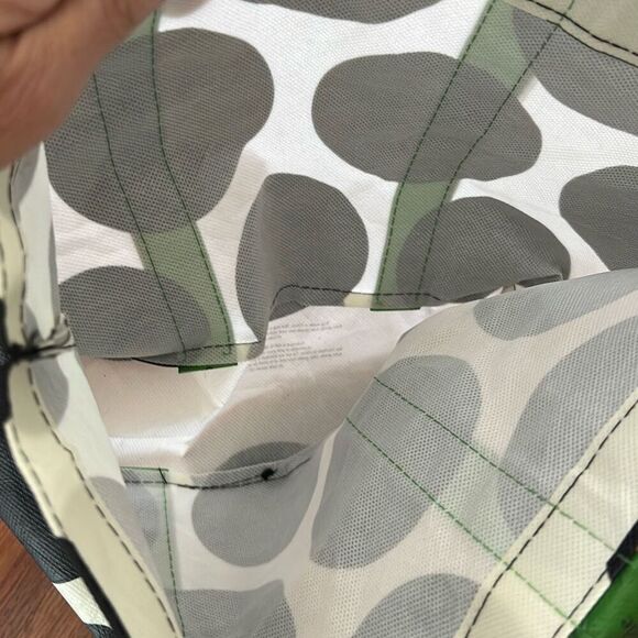 Kate Spade black and white polkadot recyclable tote bag small - Picture 4 of 5